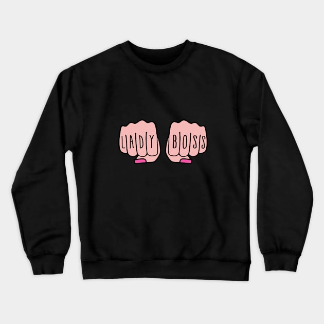 Lady boss female hands Crewneck Sweatshirt by beakraus